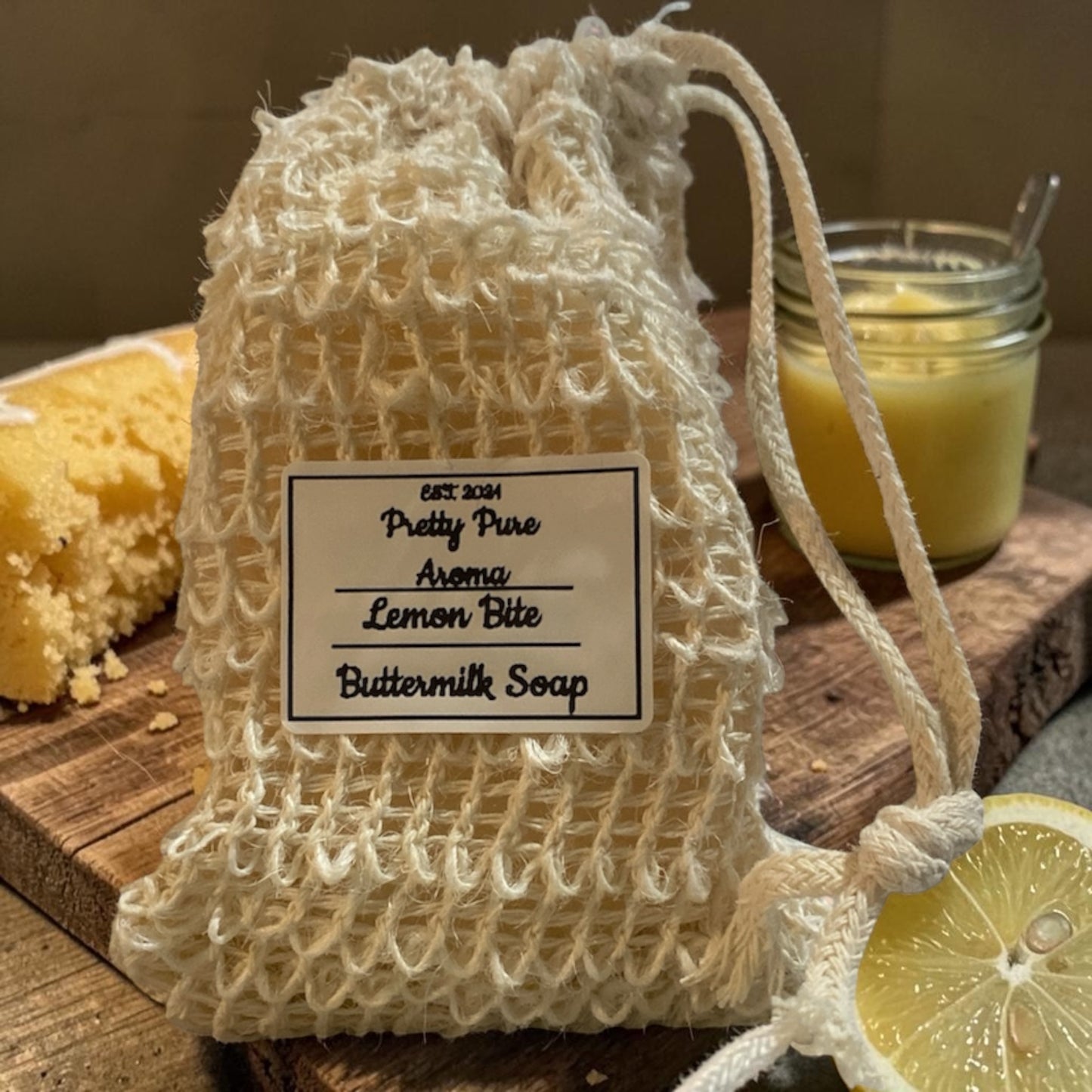 Lemon Bite Buttermilk Massage Soap Bar