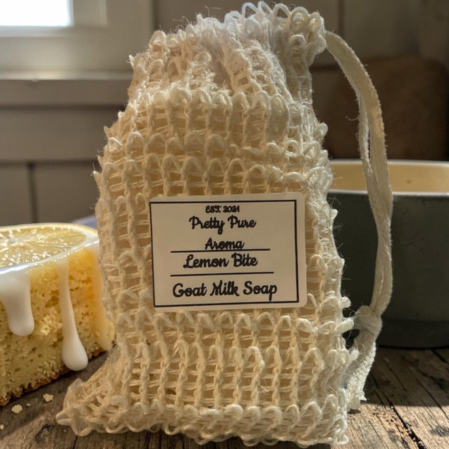 Lemon Bite Goat Milk Massage Soap Bar